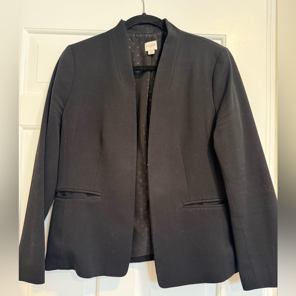 J.Crew Black Schoolboy Blazer | Size 12 | Classic Tailored Jacket
